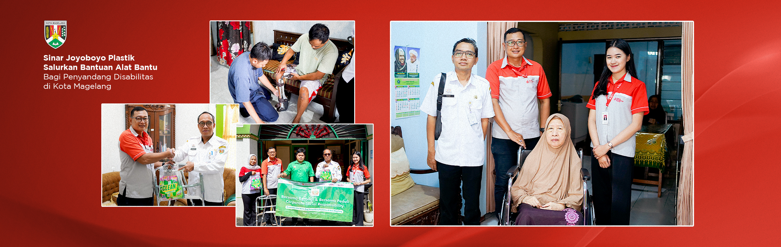 Sinar Joyoboyo Plastik Salurkan Bantuan Alat Bantu bagi Penyandang Disabilitas di Kota Magelang